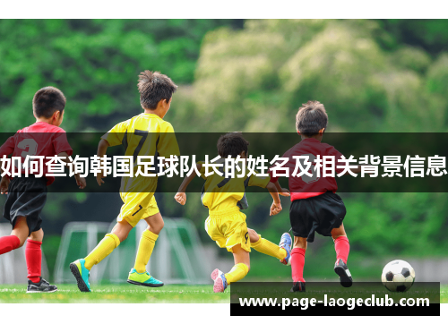 如何查询韩国足球队长的姓名及相关背景信息 如何查询韩国足球队长的姓名及相关背景信息