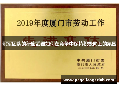 冠军团队的秘密武器如何在竞争中保持积极向上的氛围 冠军团队的秘密武器如何在竞争中保持积极向上的氛围